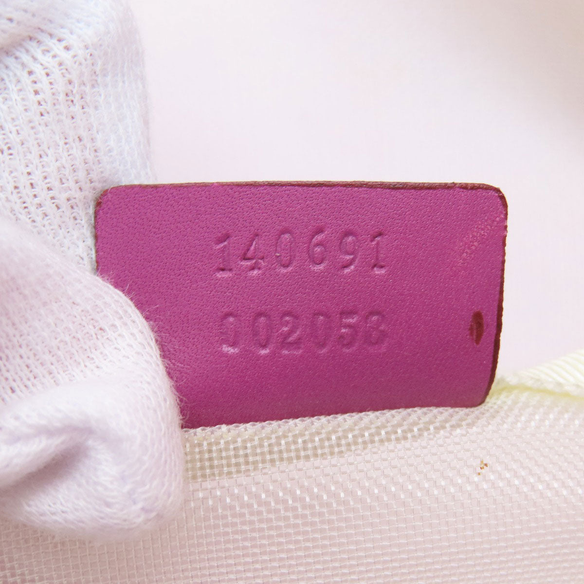 GUCCI Tote Bag 140691 canvas pink Big G Women Used Authentic
