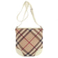 BURBERRY Shoulder Bag PVC beige Nova Check Women Used Authentic