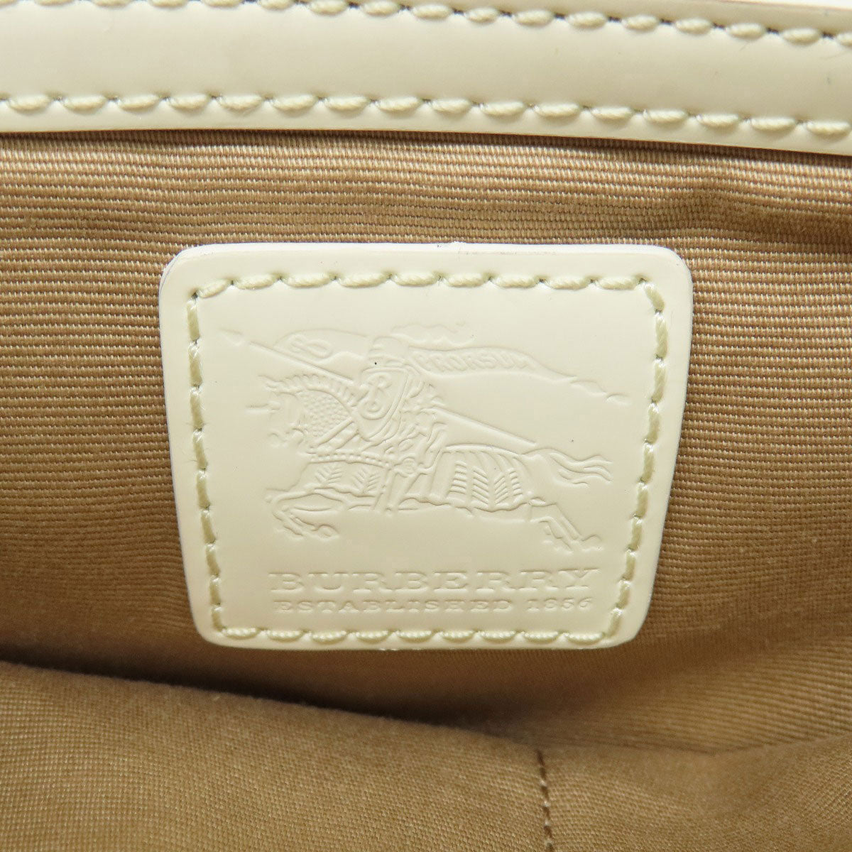 BURBERRY Shoulder Bag PVC beige Nova Check Women Used Authentic