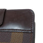 LOUIS VUITTON Bifold Wallet M61668 Damier canvas Brown Compact zip