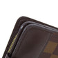 LOUIS VUITTON Bifold Wallet M61668 Damier canvas Brown Compact zip