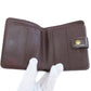 LOUIS VUITTON Bifold Wallet M61668 Damier canvas Brown Compact zip