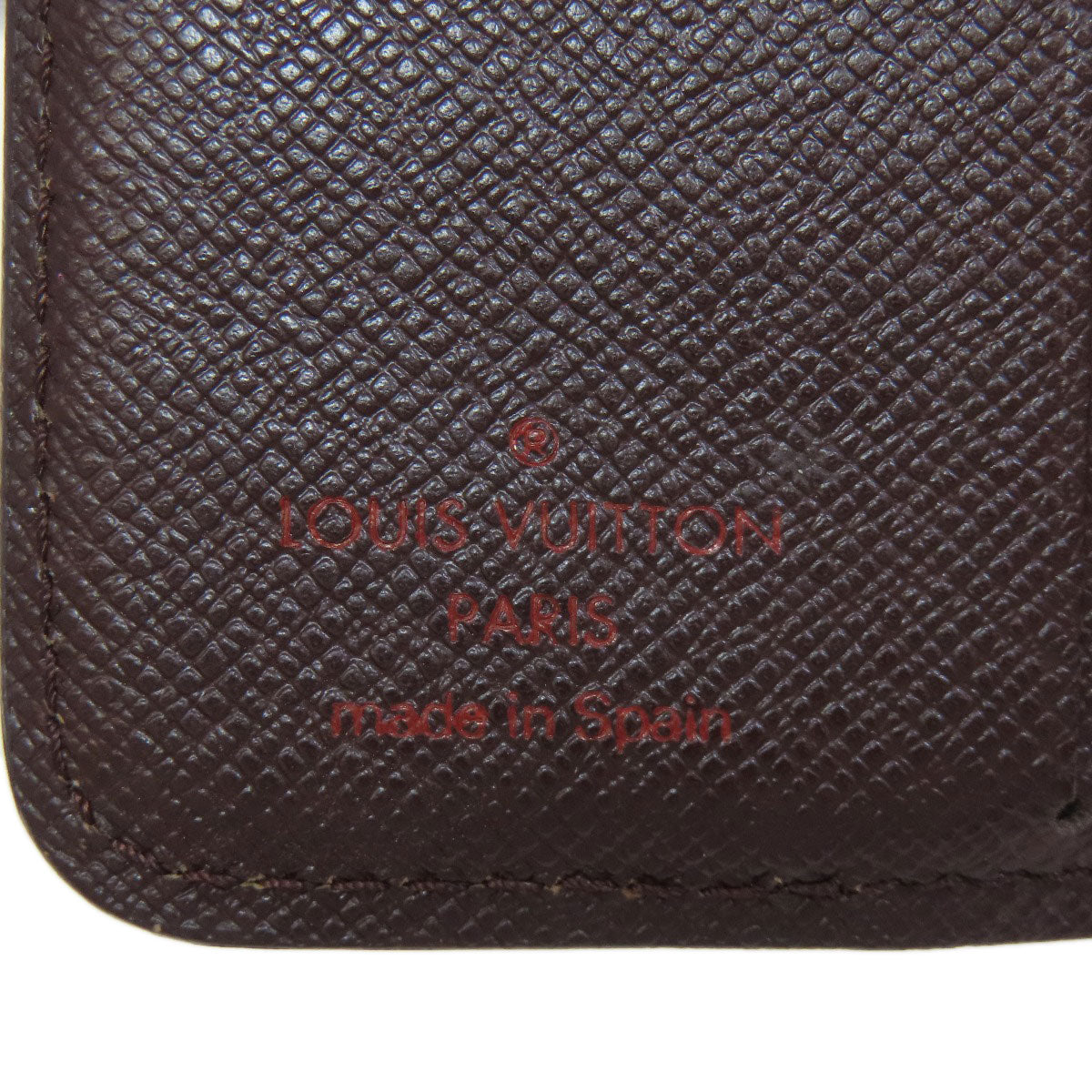 LOUIS VUITTON Bifold Wallet M61668 Damier canvas Brown Compact zip