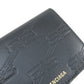 BALENCIAGA Bifold Wallet 717790 leather black BB Monogram Mini Wallet mens(Unisex) Used Authentic