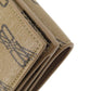 BALENCIAGA Bifold Wallet 594312 leather Brown Tri-fold Wallet BB pattern mens(Unisex) Used Authentic