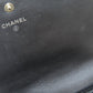 CHANEL Long Wallet Purse Soft Grained Calfskin gray COCO Mark Women Used Authentic