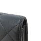 CHANEL Long Wallet Purse Soft Grained Calfskin gray COCO Mark Women Used Authentic
