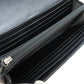 CHANEL Long Wallet Purse Soft Grained Calfskin gray COCO Mark Women Used Authentic