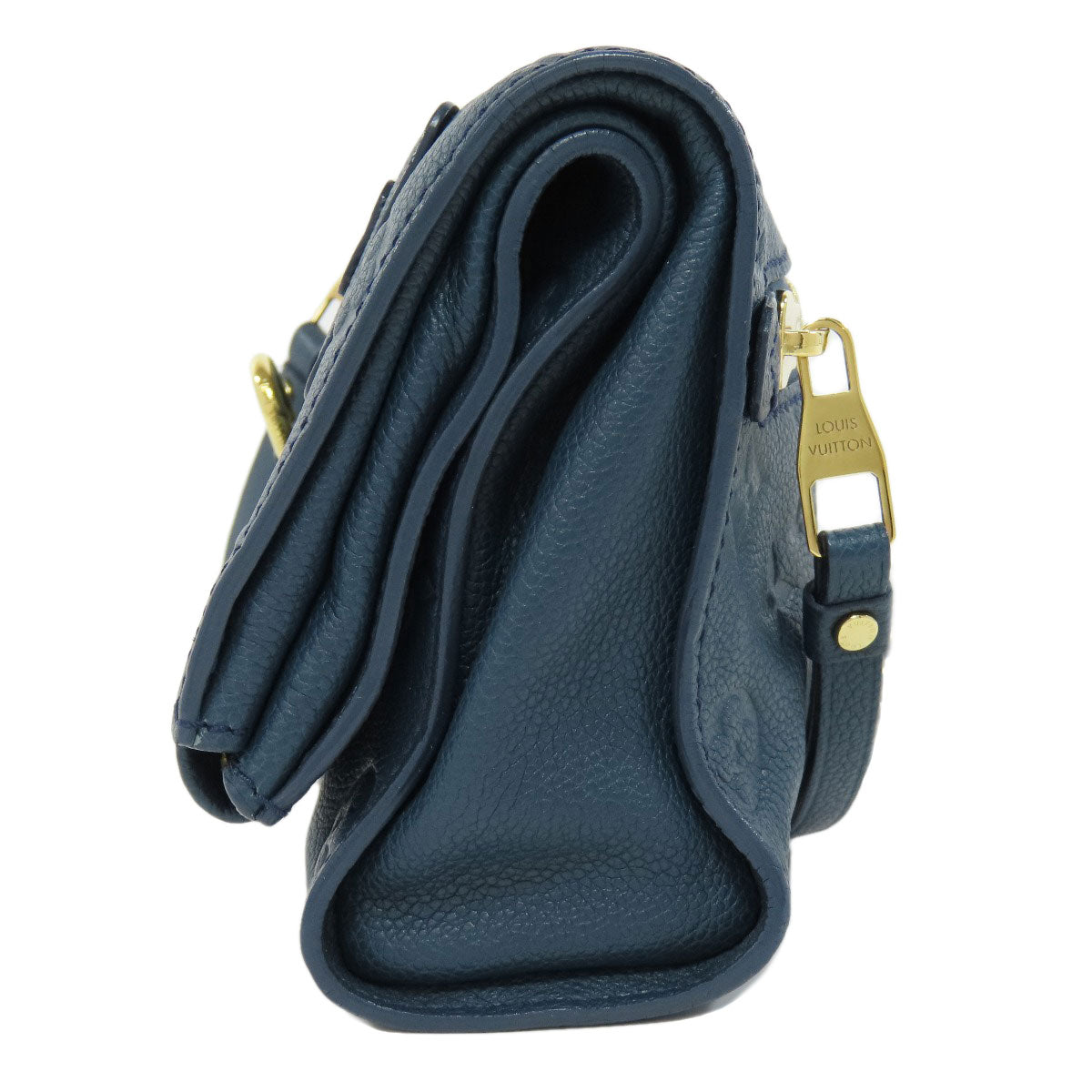 LOUIS VUITTON Clutch bag M93427 Ann Platt Navy Pettyant Women Used Authentic
