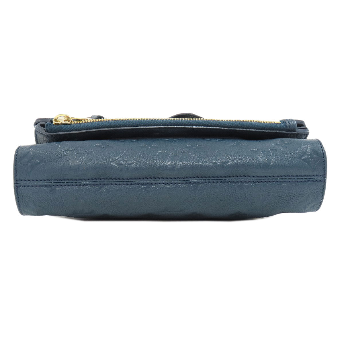 LOUIS VUITTON Clutch bag M93427 Ann Platt Navy Pettyant Women Used Authentic