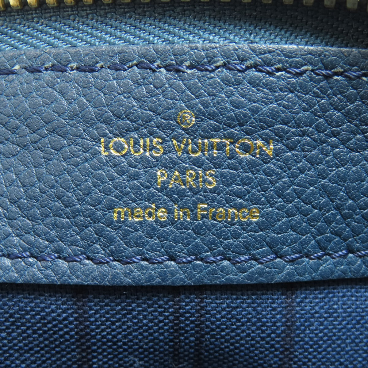 LOUIS VUITTON Clutch bag M93427 Ann Platt Navy Pettyant Women Used Authentic