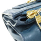 LOUIS VUITTON Clutch bag M93427 Ann Platt Navy Pettyant Women Used Authentic