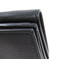 BALENCIAGA Bifold Wallet 558208 leather black logo Tri-fold Wallet mens Used Authentic