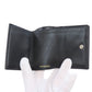 BALENCIAGA Bifold Wallet 558208 leather black logo Tri-fold Wallet mens Used Authentic
