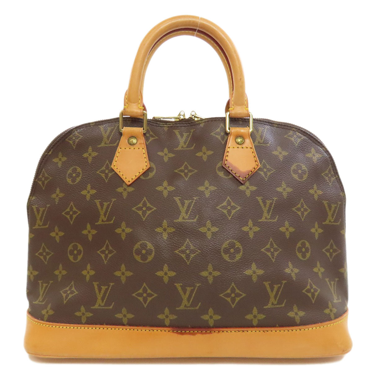 LOUIS VUITTON Handbag M51130 Monogram canvas Brown Alma Women Used Authentic