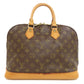 LOUIS VUITTON Handbag M51130 Monogram canvas Brown Alma Women Used Authentic
