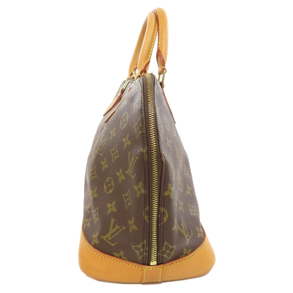 LOUIS VUITTON Handbag M51130 Monogram canvas Brown Alma Women Used Authentic
