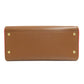 BURBERRY Handbag leather Brown 2WAY Women Used Authentic