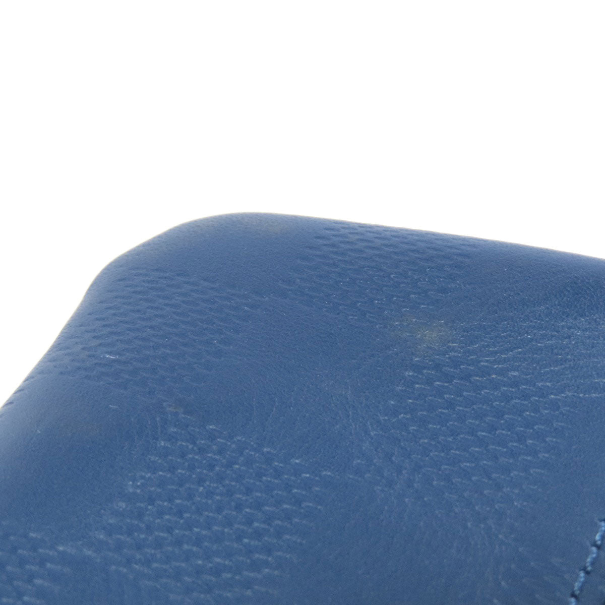 LOUIS VUITTON Coin case N40438 Damier Anfini Navy Pochette Kle Women Used Authentic