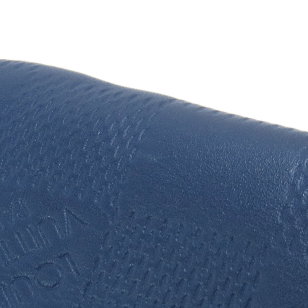 LOUIS VUITTON Coin case N40438 Damier Anfini Navy Pochette Kle Women Used Authentic
