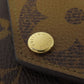 LOUIS VUITTON Bifold Wallet M80725 Monogram reverse Brown Zoe Women Used Authentic