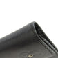 CHANEL Long Wallet Purse Calfskin black Camellia COCO Mark