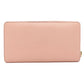 GUCCI Long Wallet Purse 453158 leather pink logo Women Used Authentic