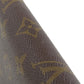 LOUIS VUITTON Long Wallet Purse M42616 Damier canvas Brown Zippy wallet Women Used Authentic