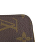LOUIS VUITTON Long Wallet Purse M42616 Damier canvas Brown Zippy wallet Women Used Authentic