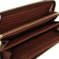 LOUIS VUITTON Long Wallet Purse M42616 Damier canvas Brown Zippy wallet Women Used Authentic