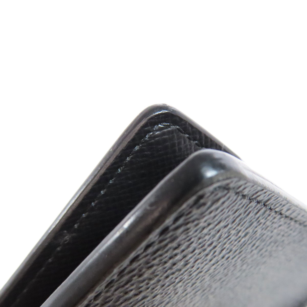 LOUIS VUITTON Bifold Wallet N62663 Damier canvas black Portefeuille Women Used Authentic