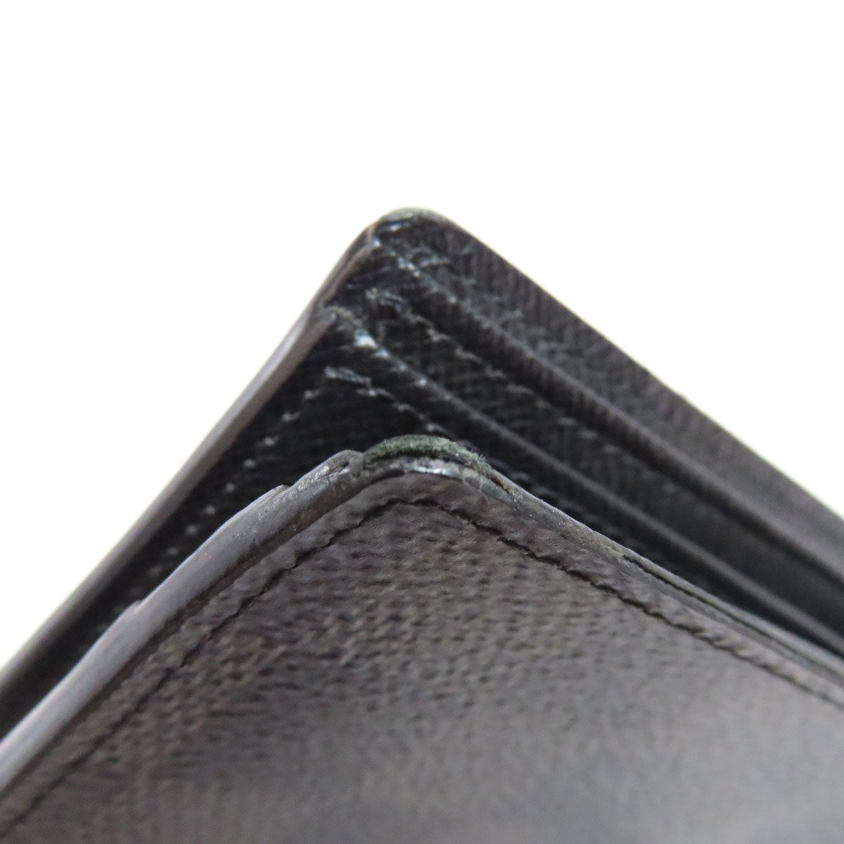 LOUIS VUITTON Bifold Wallet N62663 Damier canvas black Portefeuille Women Used Authentic