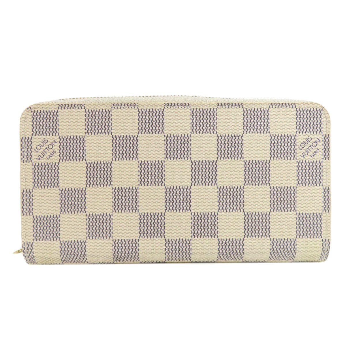 LOUIS VUITTON Long Wallet Purse N41660 Damier canvas white Zippy wallet