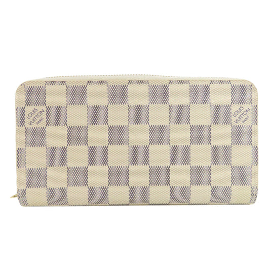 LOUIS VUITTON Long Wallet Purse N41660 Damier canvas white Zippy wallet