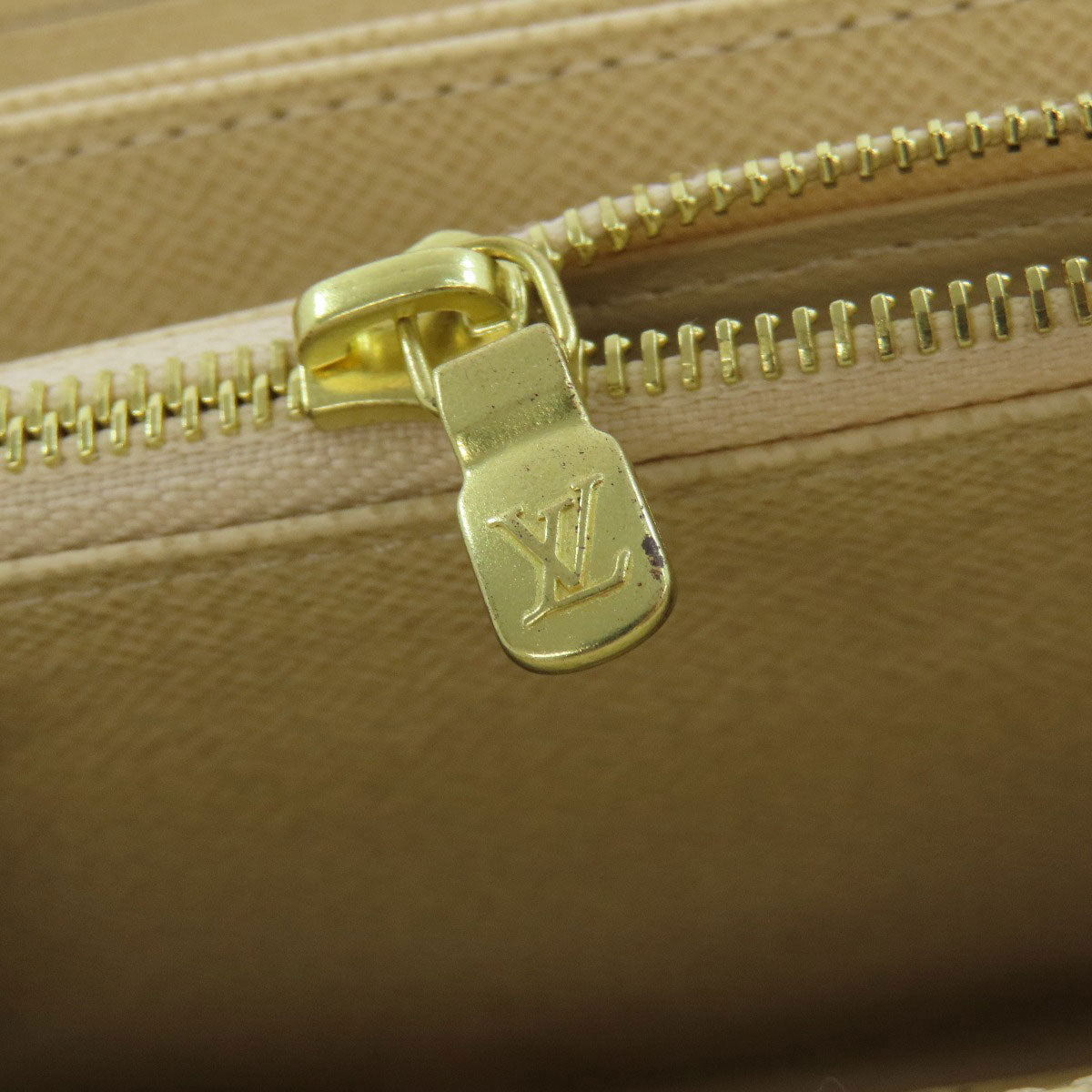 LOUIS VUITTON Long Wallet Purse N41660 Damier canvas white Zippy wallet