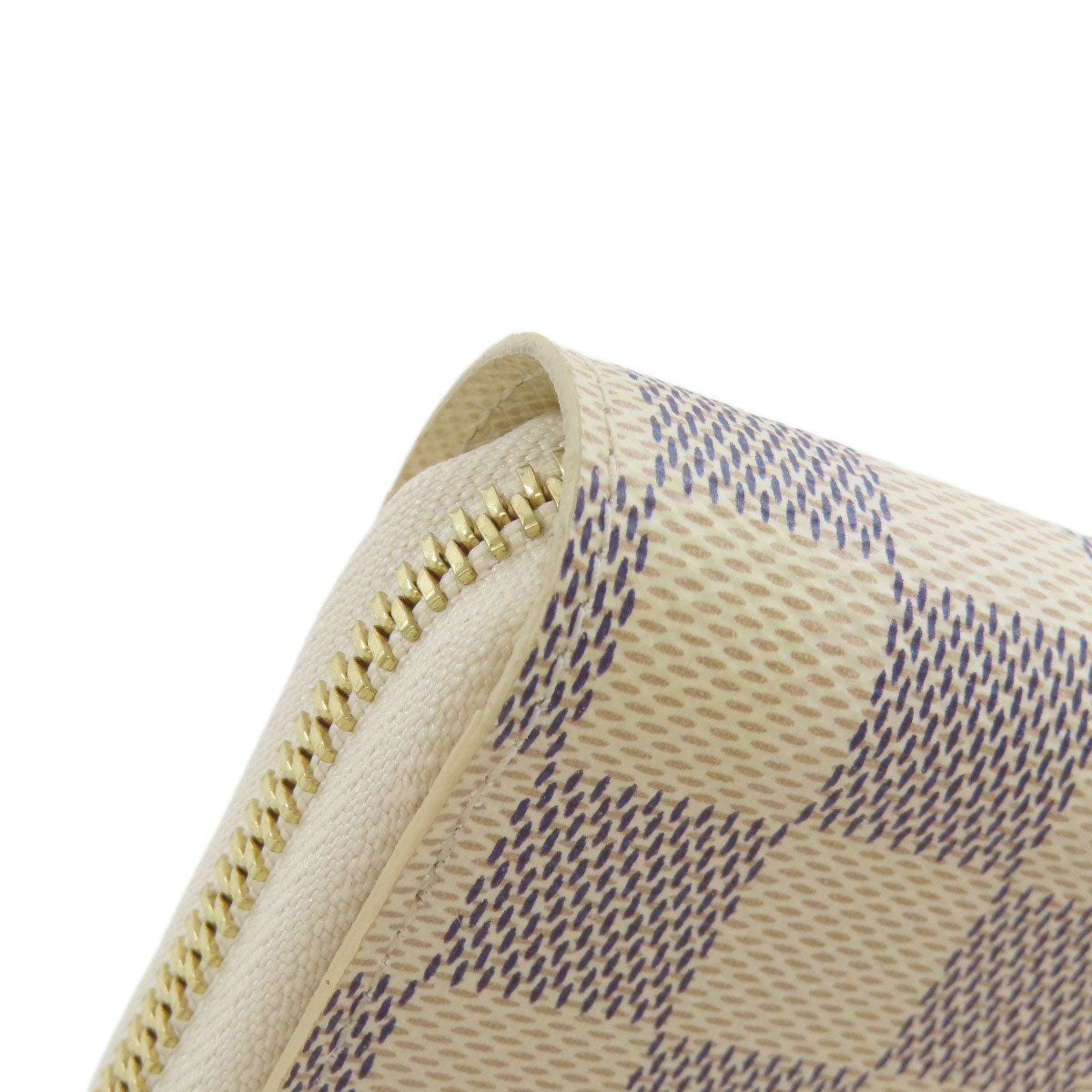LOUIS VUITTON Long Wallet Purse N41660 Damier canvas white Zippy wallet