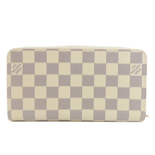 LOUIS VUITTON Long Wallet Purse N41660 Damier canvas white Zippy wallet