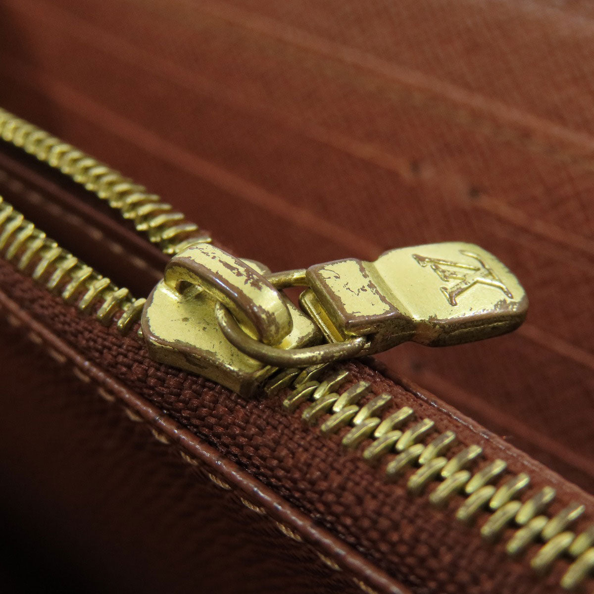 LOUIS VUITTON Long Wallet Purse M42616 Monogram canvas Brown Zippy wallet