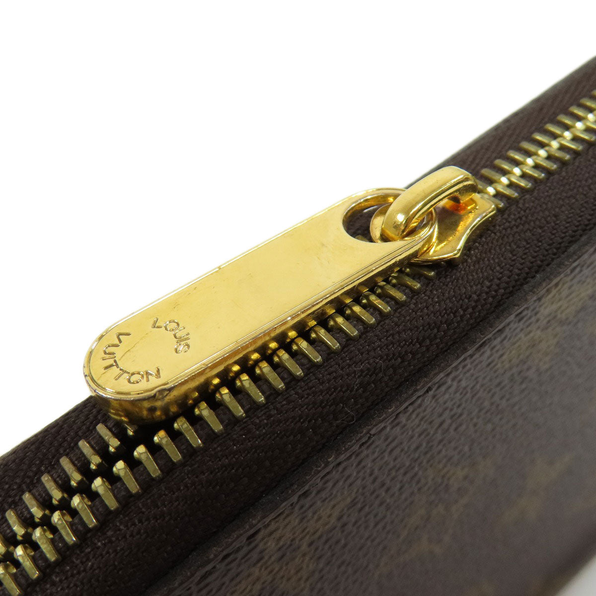 LOUIS VUITTON Long Wallet Purse M42616 Monogram canvas Brown Zippy wallet