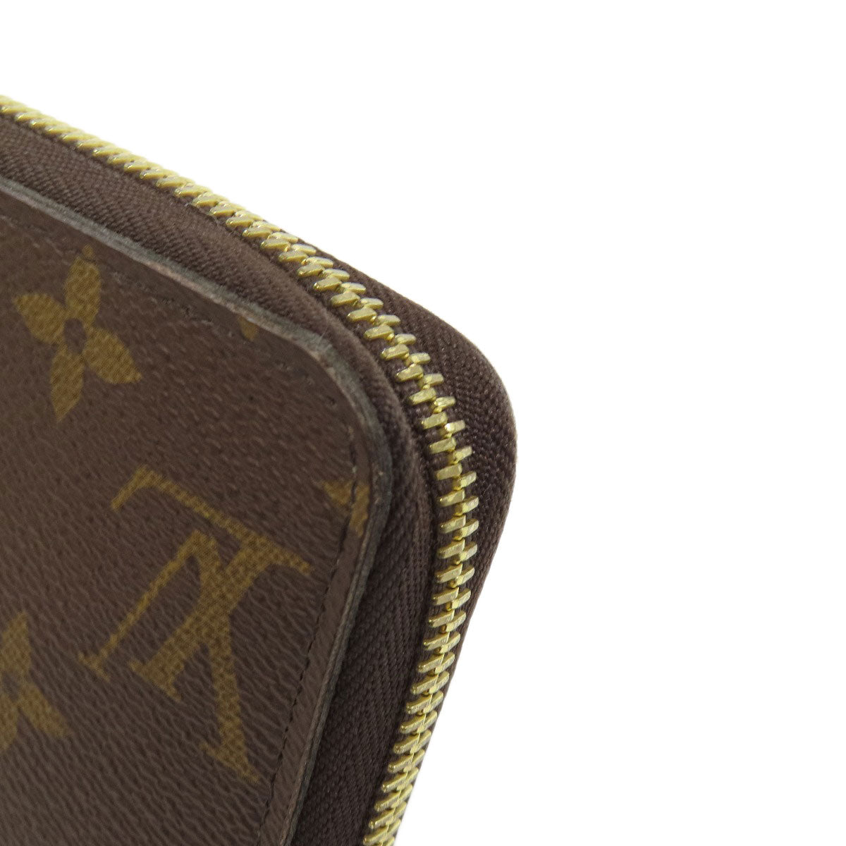 LOUIS VUITTON Long Wallet Purse M42616 Monogram canvas Brown Zippy wallet