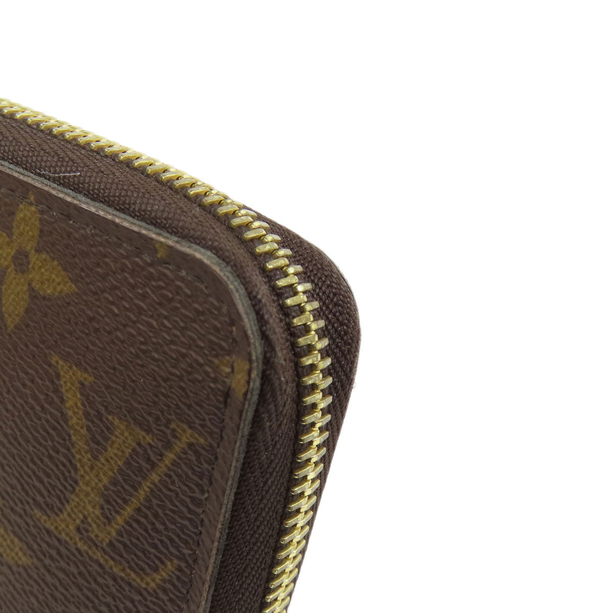 LOUIS VUITTON Long Wallet Purse M42616 Monogram canvas Brown Zippy wallet