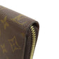 LOUIS VUITTON Long Wallet Purse M42616 Monogram canvas Brown Zippy wallet