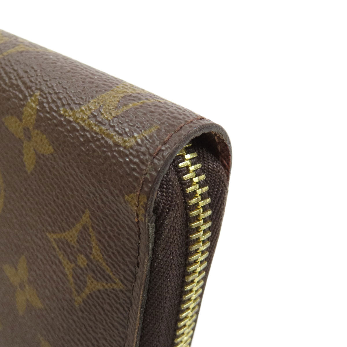 LOUIS VUITTON Long Wallet Purse M42616 Monogram canvas Brown Zippy wallet