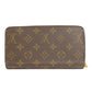 LOUIS VUITTON Long Wallet Purse M42616 Monogram canvas Brown Zippy wallet
