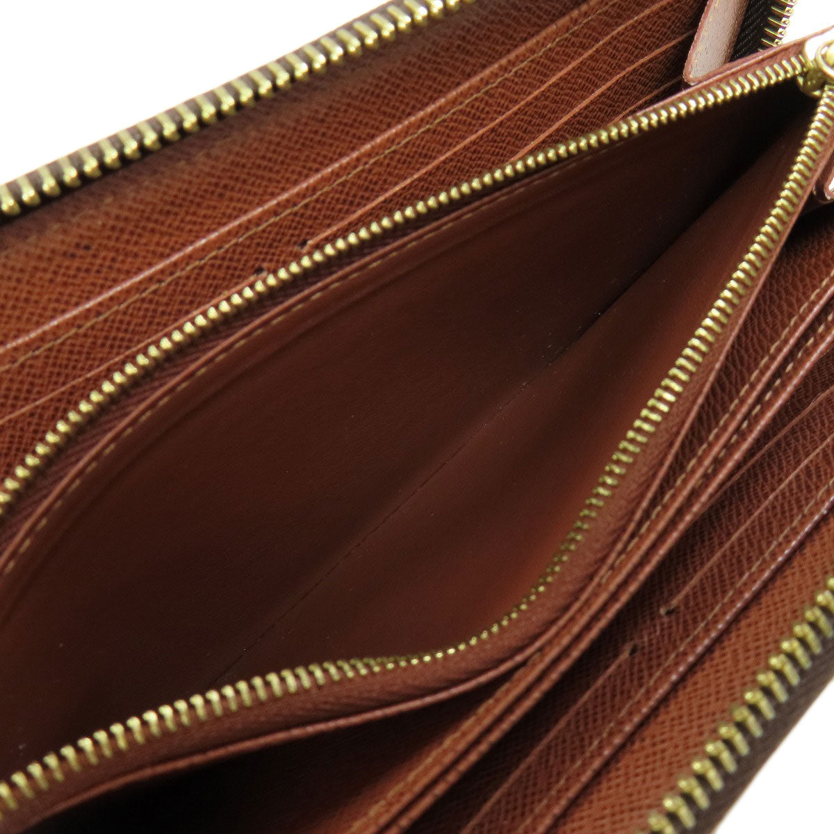LOUIS VUITTON Long Wallet Purse M42616 Monogram canvas Brown Zippy wallet