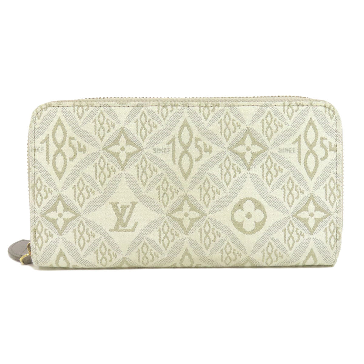 LOUIS VUITTON Long Wallet Purse M81172 Monogram Jaguar white Zippy Wallet SINCE1854 Women Used Authentic