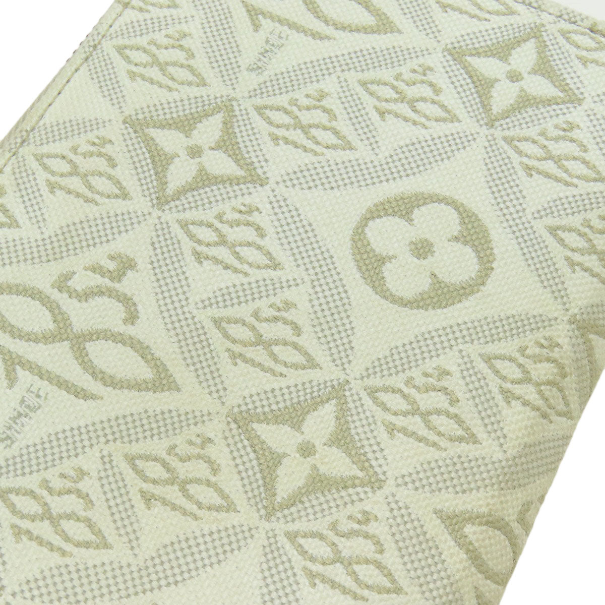 LOUIS VUITTON Long Wallet Purse M81172 Monogram Jaguar white Zippy Wallet SINCE1854 Women Used Authentic