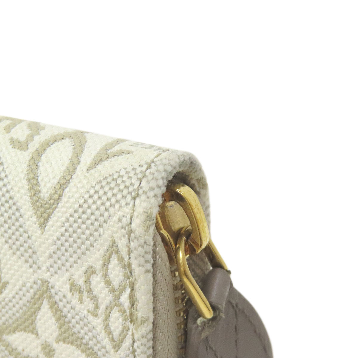 LOUIS VUITTON Long Wallet Purse M81172 Monogram Jaguar white Zippy Wallet SINCE1854 Women Used Authentic