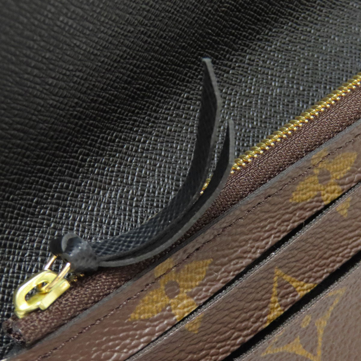 LOUIS VUITTON Long Wallet Purse M82157 Monogram reverse Brown Portefeuille Emily