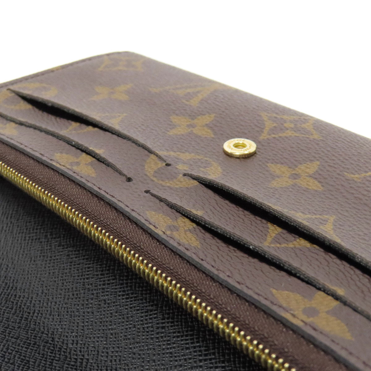 LOUIS VUITTON Long Wallet Purse M82157 Monogram reverse Brown Portefeuille Emily